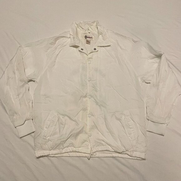 Vintage NFL Super Bowl XXVI 26 1992 Lined Jacket Mens Large Bills Redskins - Picture 2 of 16